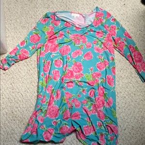 Floral stretch dress